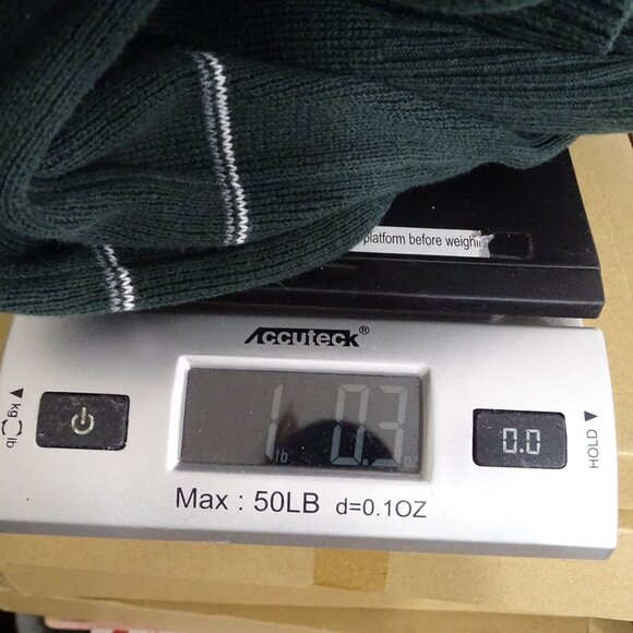 Tommy Hilfiger Mens Green Plaid Crewneck Sweater Size M Green Cotton Long Sleeve - Picture 9 of 9